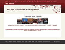 Tablet Screenshot of elkohighchoirs.org
